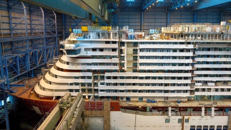 Строительство AIDAcosma на верфи Meyer Werft - Круизные Новости